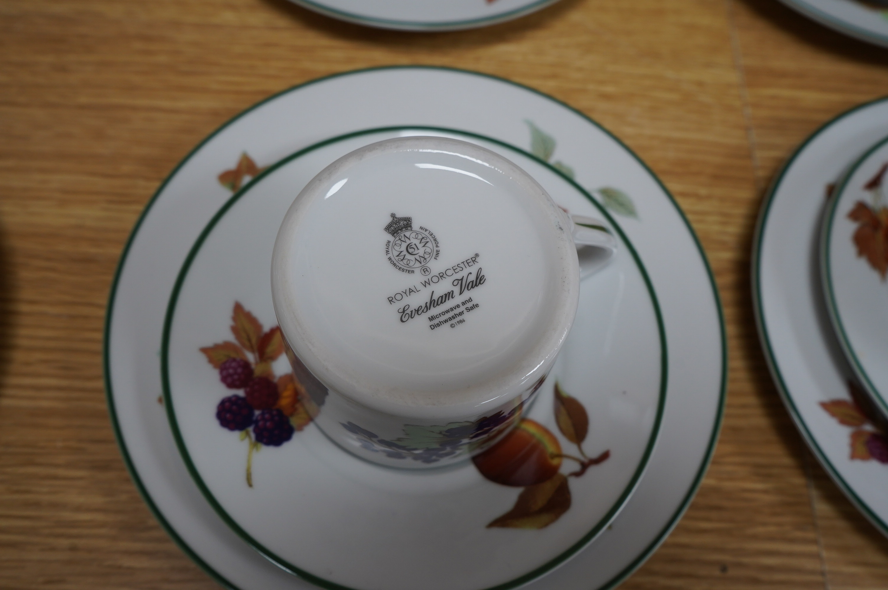 A Royal Worcester ‘Evesham Vale’ pattern part breakfast service (40). Condition - good